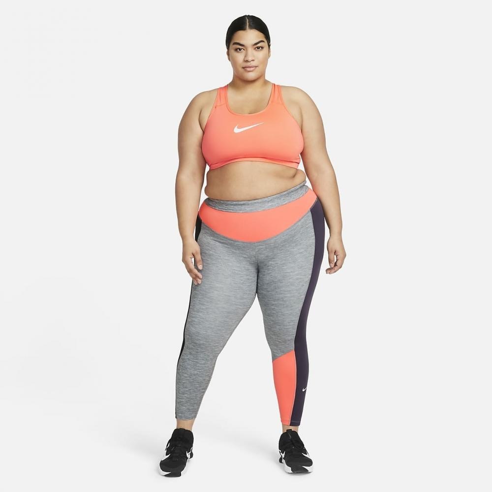 Nike Nike One 7/8 Heathered Color-Block Leggings (Plus Size) 1X (16W-18W)